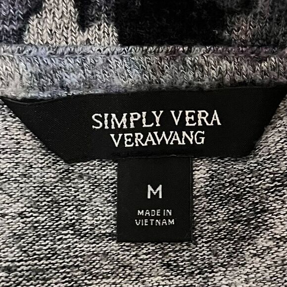 Simply Vera Vera Wang Long Sleeve Top  Sz M  EUC - Picture 3 of 4